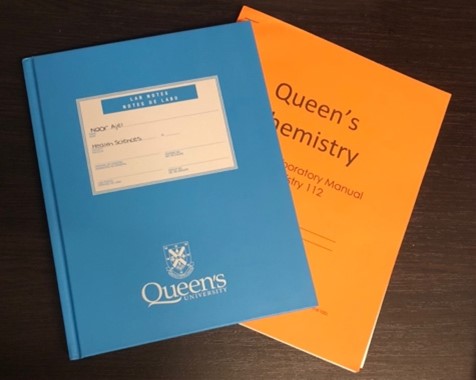 Queen's chemistry notebooks