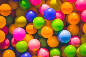 pile of colourful balls