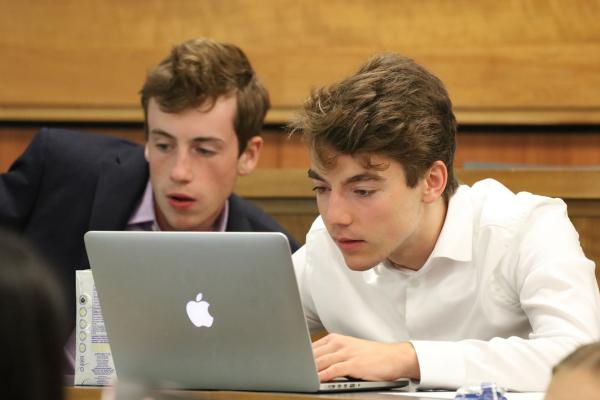 students working together