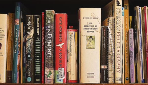 books on a shelf