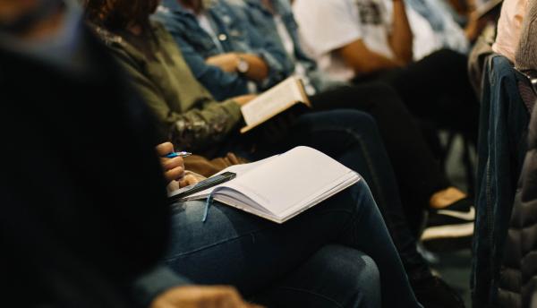 Students studying