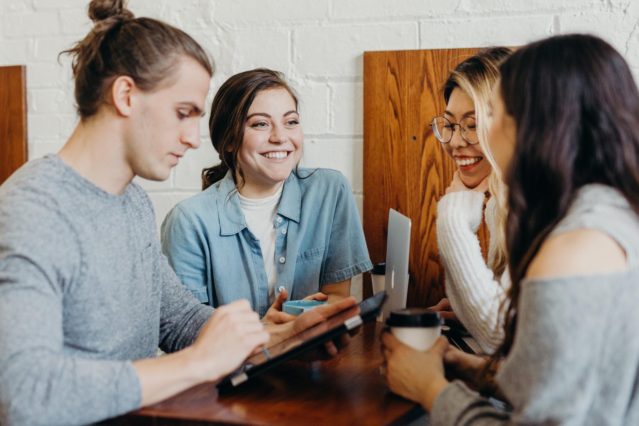 decorative - group of students laughing